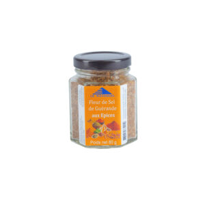fleur de sel de Guérande aux épices bocal verre 80g
