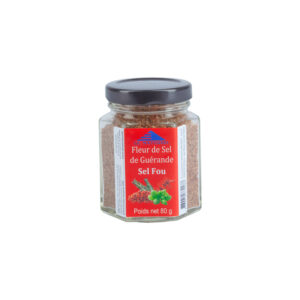 FLEUR DE SEL FOU BOCAL VERRE 80G