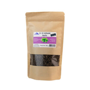 Gros sel Séché Basilic sac REFERMABLE 300g