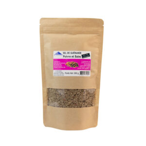 Gros sel Séché Poivre & Baies moulus sac refermable 300g