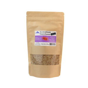 Gros Sel de Guérande Piment d'Espelette sac refermable 300g
