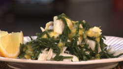 La Salade de Salicornes et Cabillaud en Aïoli