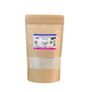 Sel de guérande moulu en sac kraft avec zip refermable 400g