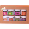 coffret fleur de sel de guérande 8 pots de 35g dans un coffret kraft LE NATURSEL